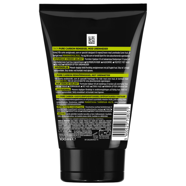 L'Oréal - Paris Men Expert Pure Carbon Anti-Imperfection Daily Face Wash - 100ml