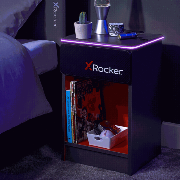 Xrocker Carbon-Tek Bedside With Wireless Charging