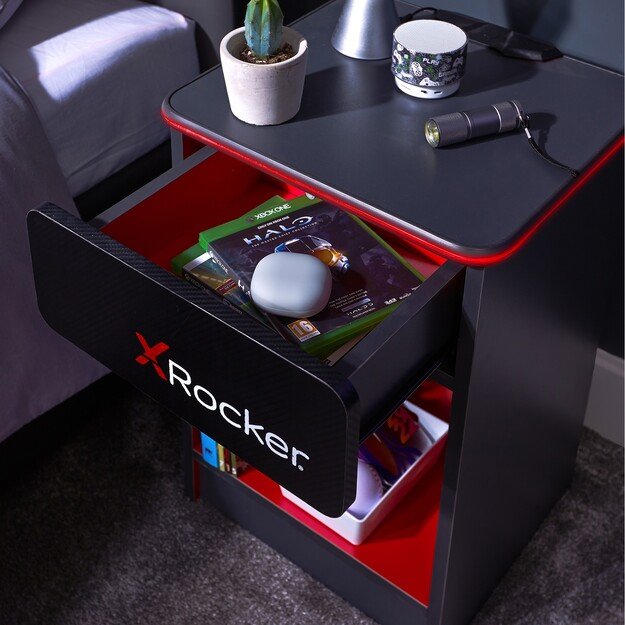 Xrocker Carbon-Tek Bedside With Wireless Charging