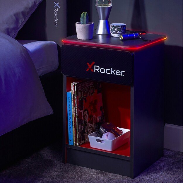 Xrocker Carbon-Tek Bedside With Wireless Charging