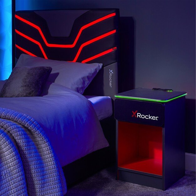 Xrocker Carbon-Tek Bedside With Wireless Charging