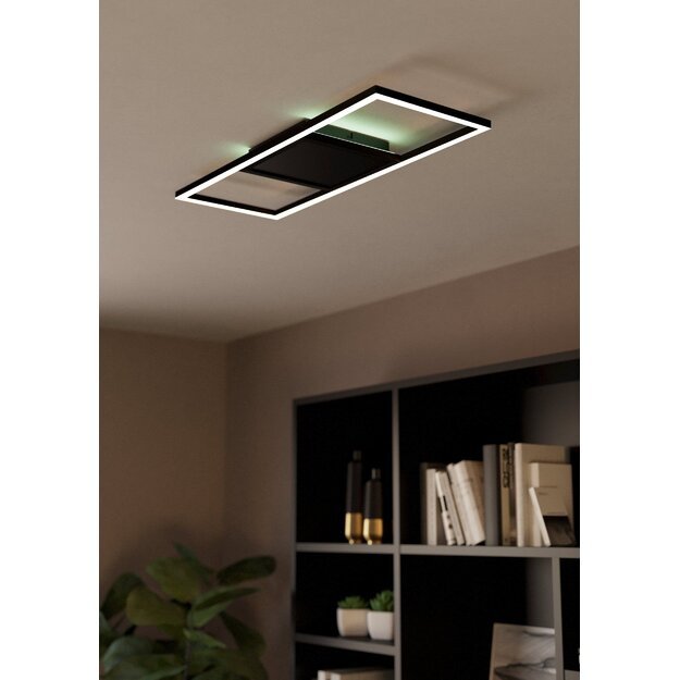 EGLO - Calagrano-Z ceiling lamp black L64 - RGB + TW - Zigbee, Bluetooth