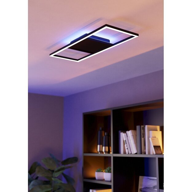 EGLO - Calagrano-Z ceiling lamp black L64 - RGB + TW - Zigbee, Bluetooth