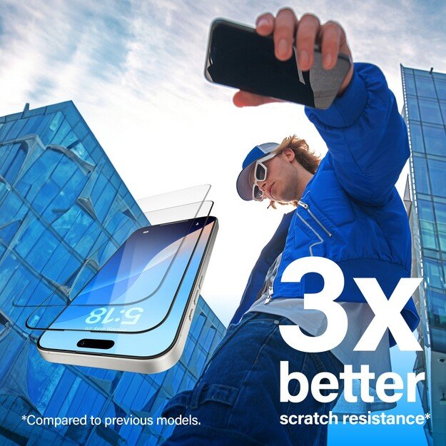 PanzerGlass - Screen Protection - iPhone 16 Pro Max - Aluminium Frame - Ultra Wide Fit