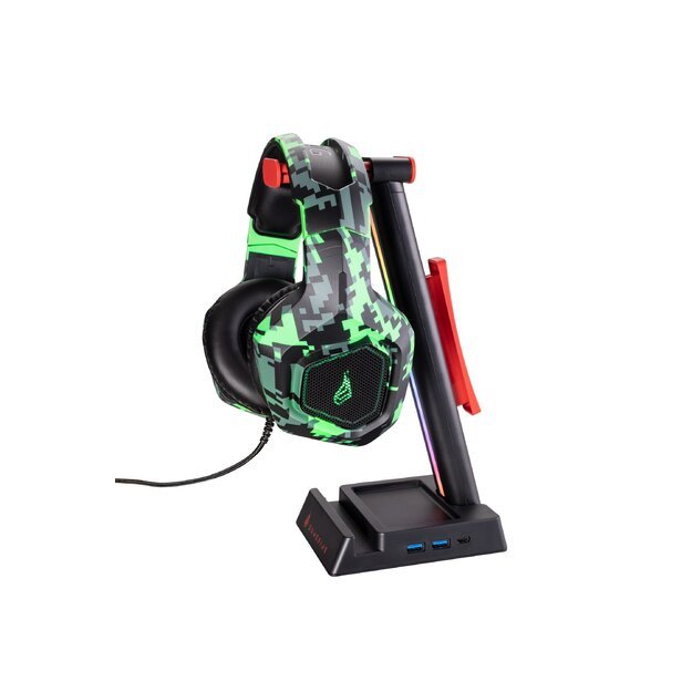 SUREFIRE - Vinson N2 Dual Gaming RGB MF Headset Stand, Black