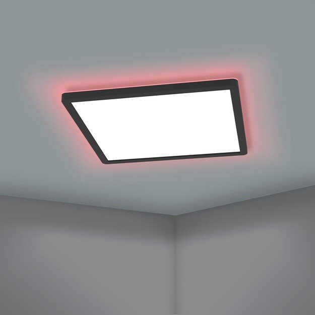 EGLO - Rovito-Z ceiling lamp black 29.5x29.5 - RGB + TW - Zigbee, Bluetooth