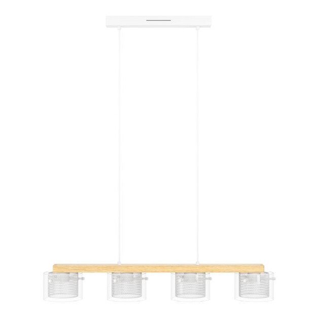 EGLO - Portico-Z long table pendant natural and clear L88 - RGB + TW - Zigbee, Bluetooth