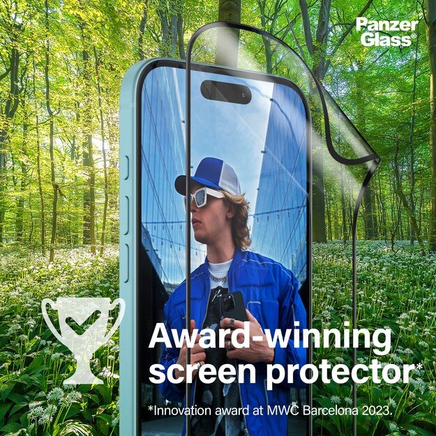 PanzerGlass - Screen Protection MATRIX - iPhone 16 - Ultra Wide Fit