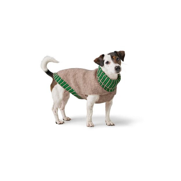 Hunter - Dogcoat Odense 35 + hat, beige/green - (203526)