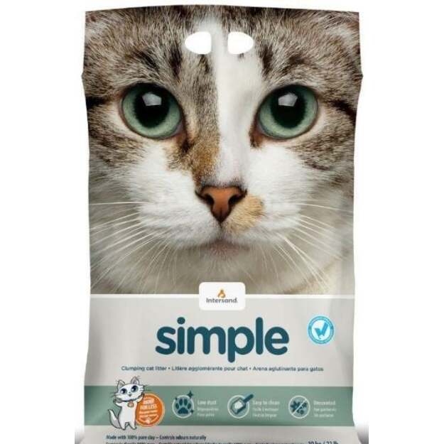 Intersand - simple catlitter 14kg fragance free