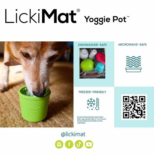 LICKIMAT - Yoggie Pot Green - (645.5460)