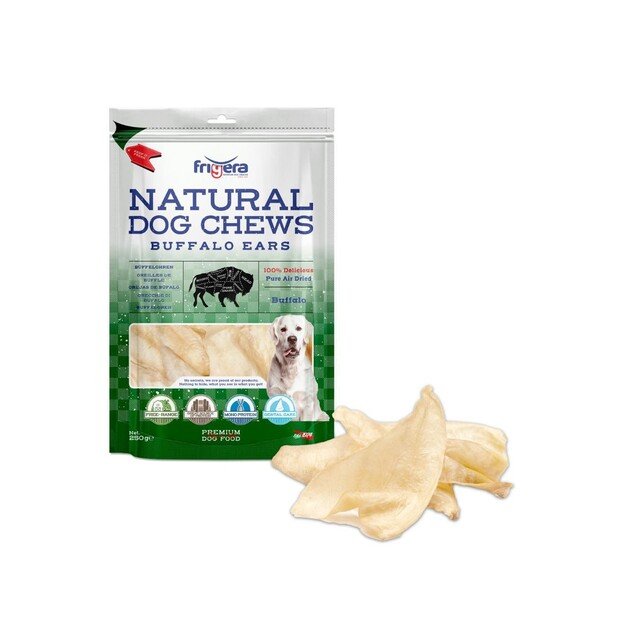 Frigera - Natural Dog Chews Buffalo ears 250gr - (402285852195)