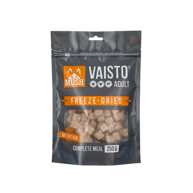 MUSH - Vaisto Grey Freeze dried -chicken-turkey-lamb ´250gr   - (MUSH79324DK)