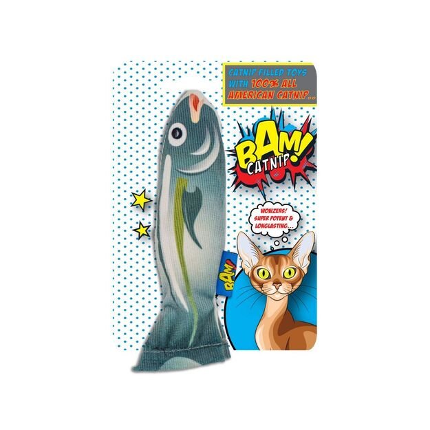 BAM! - Toy with Catnip - 16 cm - Fish - (503319005943)