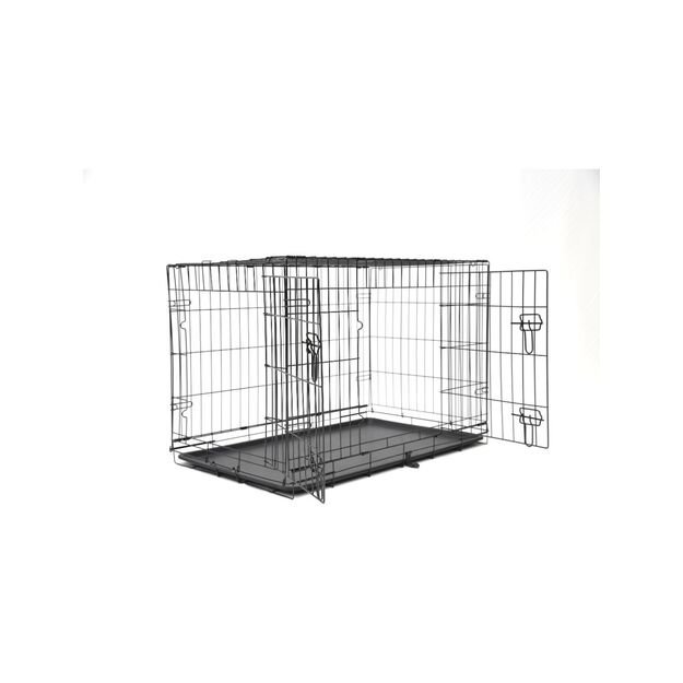 Nordic Paws - Wire cage black XL 107 x 70 x 77 cm - (540058523586)