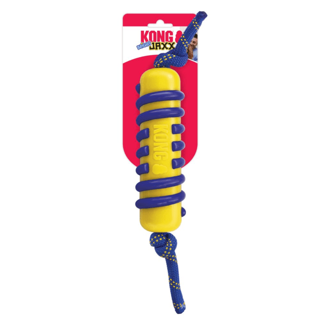 Kong - Jaxx Brights Stick with rope Assorted 36cm Large - (KONGPJB12E)