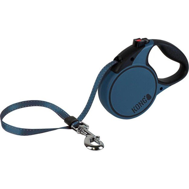 KONG - Retractable leash Terrain L 5M Tape Blue Max 50Kg - (608.1116)