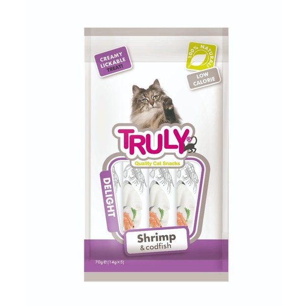 Truly - Cat Creamy Lickable Shrimp & Codfish 70g - (WP11377)