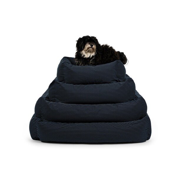 Fossflakes - PetBed Medium 70x90 Navy Pinstripe - (PET-BED-070-090-103)