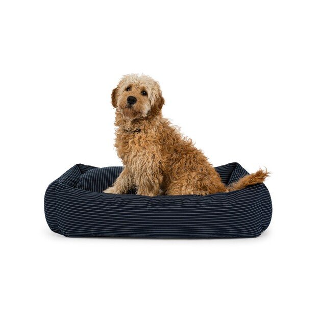 Fossflakes - PetBed Medium 70x90 Navy Pinstripe - (PET-BED-070-090-103)