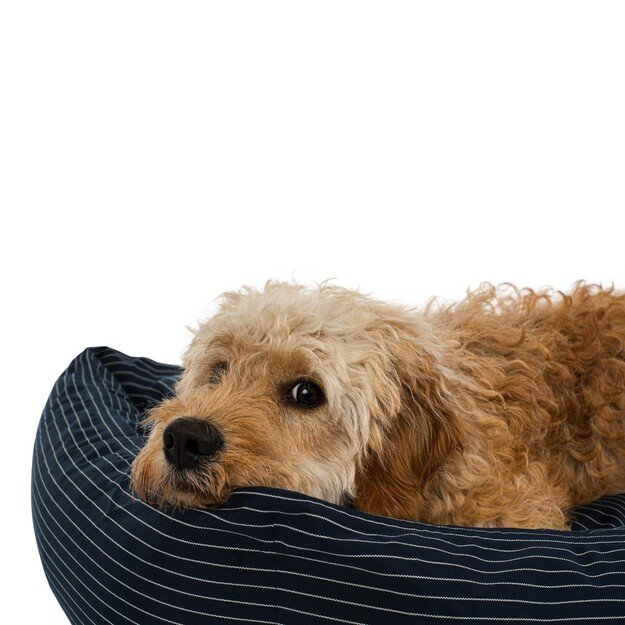 Fossflakes - PetBed Medium 70x90 Navy Pinstripe - (PET-BED-070-090-103)