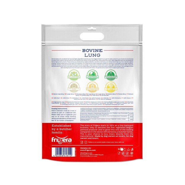 Frigera - Natural Dog Chews Bovine lung 500 g - (402285851811)