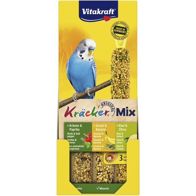 Vitakraft - Kräcker® Mix banana/herbs/kiwi for budgies