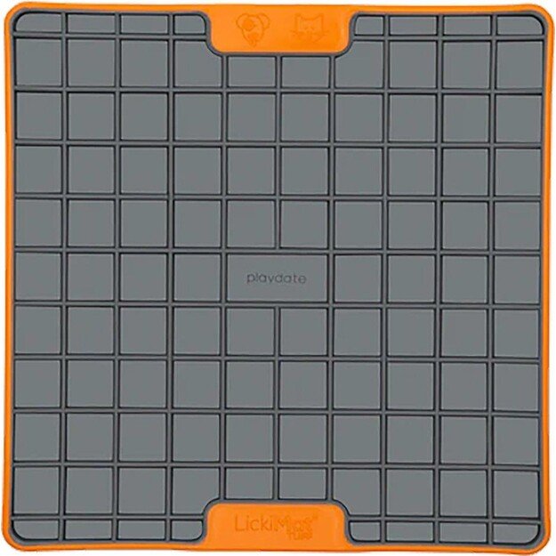 LICKIMAT - Dog lick mat Playdate Tuff Orange 20Cm - (645.5430)