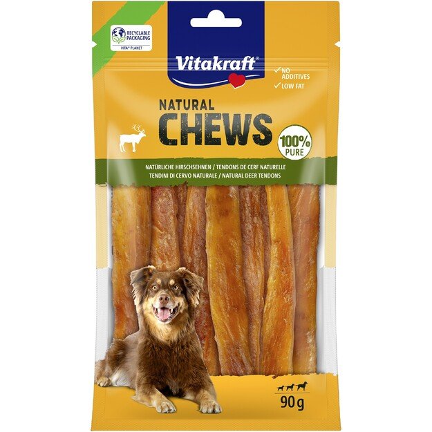 Vitakraft - NATURAL CHEWS deer tendons for dogs 90g (58280)