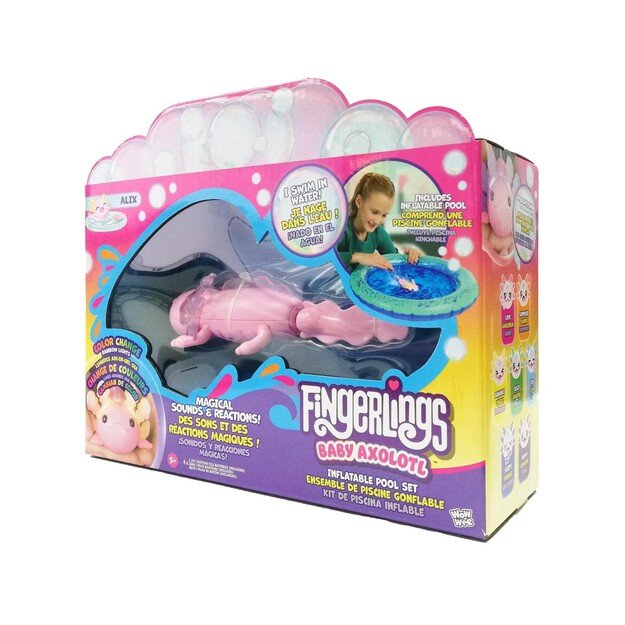 Fingerlings - Baby Axolotl w Inflatable Pool