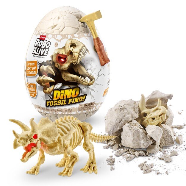 Robo Alive - Dino Fossil Find - Surprise Egg - S1 - Bulk (7156)