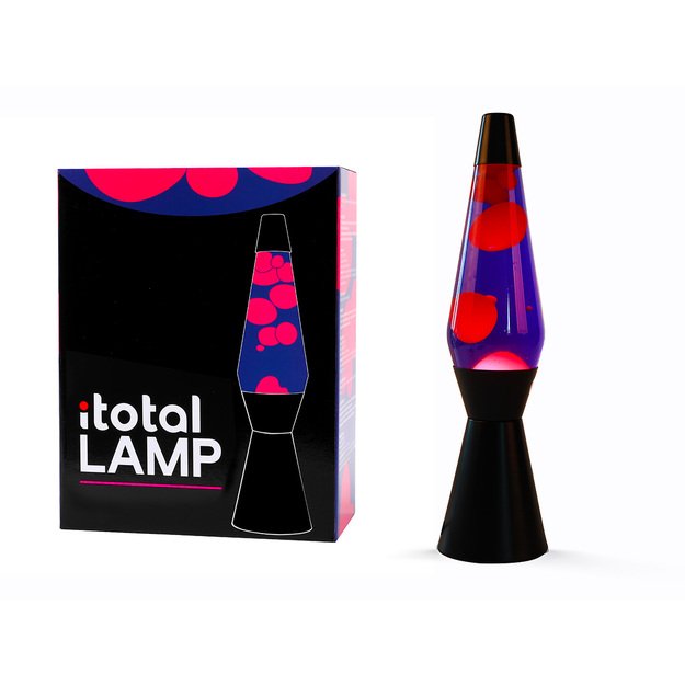 iTotal - Lava Lamp - Black, Purple, Pink - 36 cm (1270404)