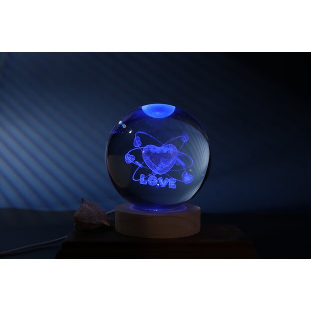 iTotal - Crystal Ball Lamp - FOLLOW YOUR HEART - large