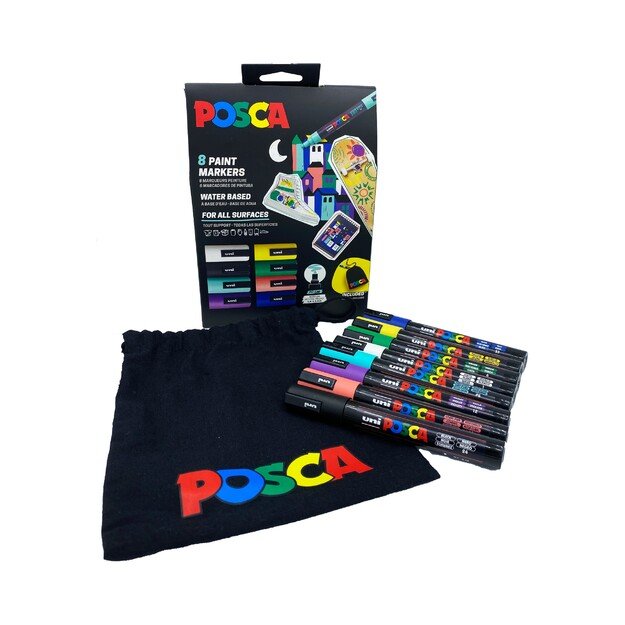 Posca - Pouch Set PC-5M 8PCS - (401531)