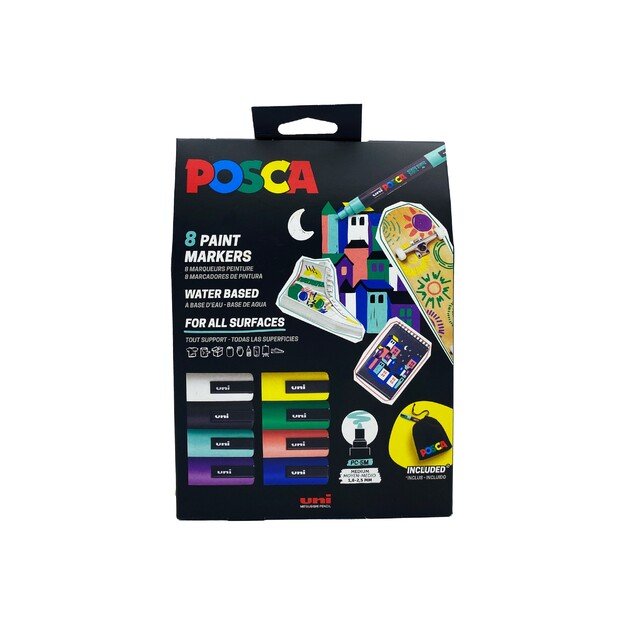 Posca - Pouch Set PC-5M 8PCS - (401531)