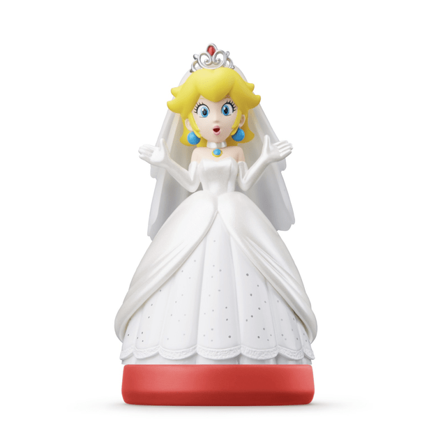 Nintendo Amiibo Peach in wedding outfit (Super Mario Collection)