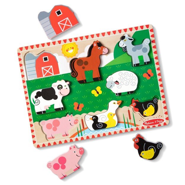 Melissa & Doug - Farm Chunky Puzzle (8 pcs) (50203)