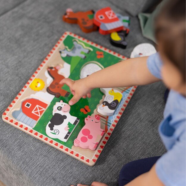 Melissa & Doug - Farm Chunky Puzzle (8 pcs) (50203)