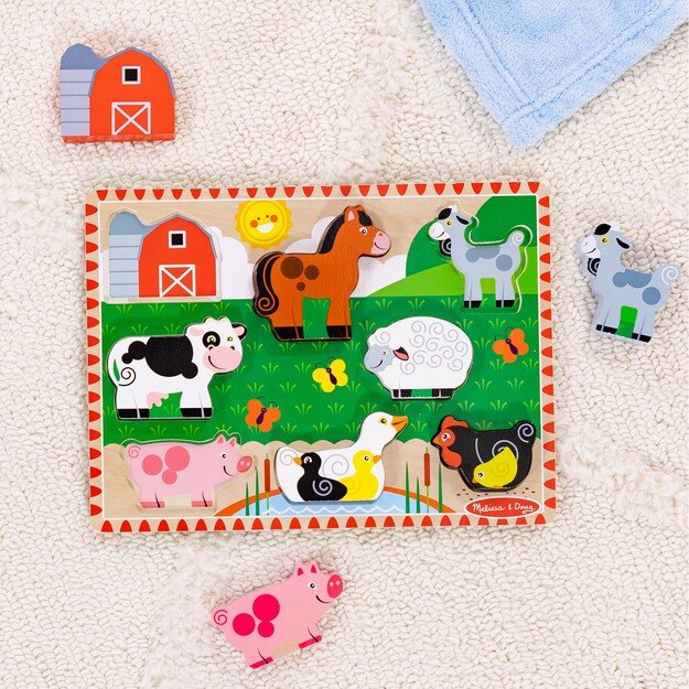 Melissa & Doug - Farm Chunky Puzzle (8 pcs) (50203)