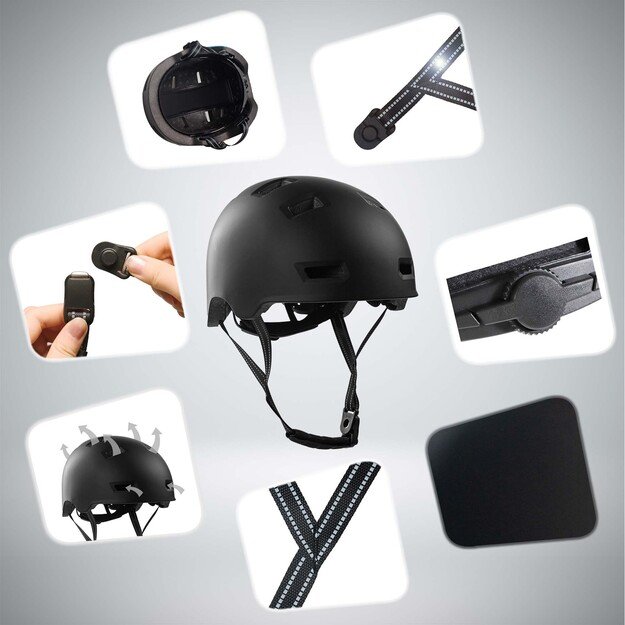 Crazy Safety - All Black helmet - L (57-61cm)