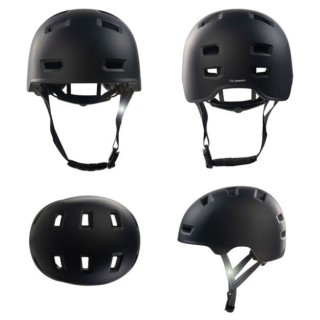 Crazy Safety - All Black helmet - L (57-61cm)