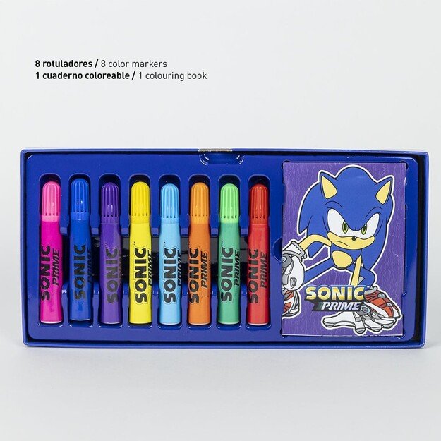 Cerda - Colouring Stationery Set - Sonic Prime (2700001216)