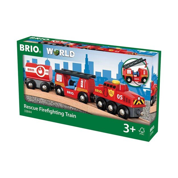 BRIO - Rescue Firefighting Train (33844)