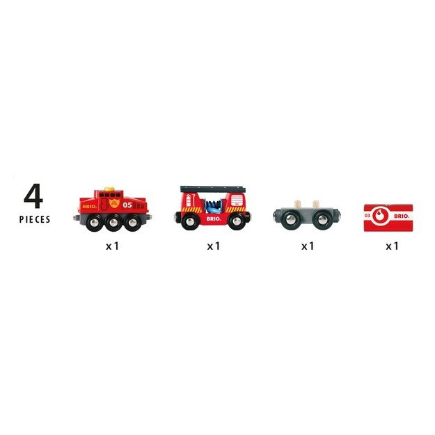 BRIO - Rescue Firefighting Train (33844)