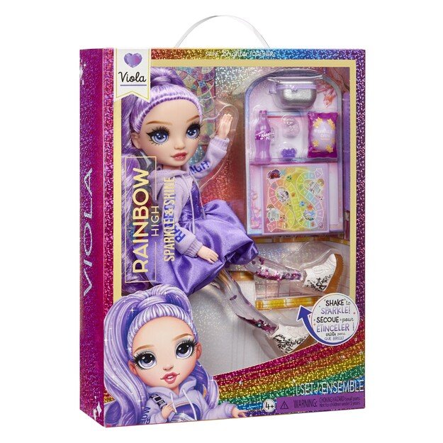 Rainbow High - Sparkle & Shine Fashion Dolls- VIOLA (Purple) (427810)