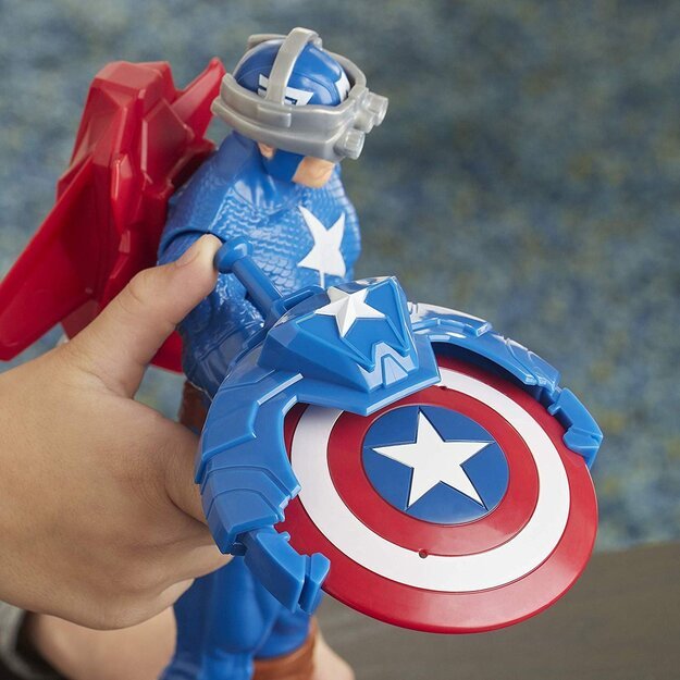 Avengers - Titan Hero - Blast Gear Captain America - 30 cm (E7374)