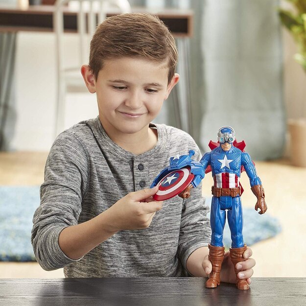 Avengers - Titan Hero - Blast Gear Captain America - 30 cm (E7374)