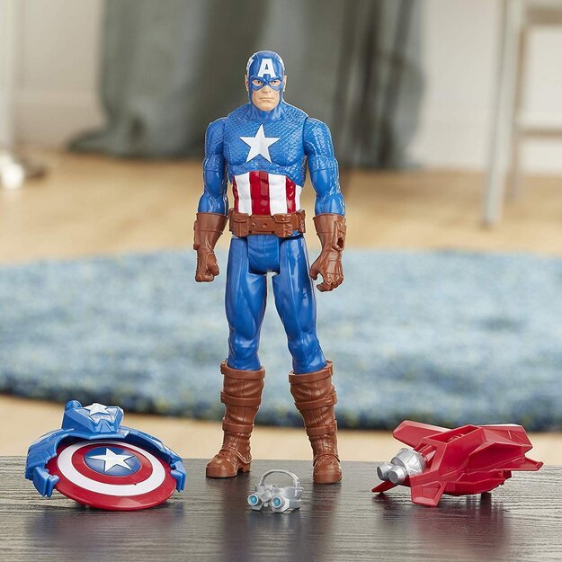 Avengers - Titan Hero - Blast Gear Captain America - 30 cm (E7374)