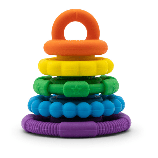 Jellystone Designs - Rainbow Stacker and Teether Toy - rainbow (JSD0257)