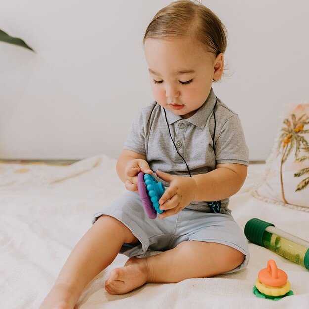 Jellystone Designs - Rainbow Stacker and Teether Toy - rainbow (JSD0257)